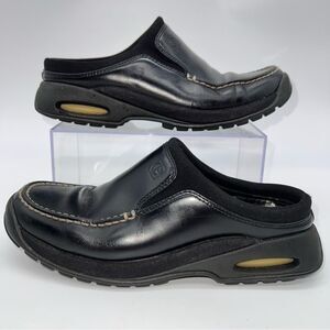 Cole Haan Collabor Women's Country Air Black Leather Mules w/Athletic Outsoles-7